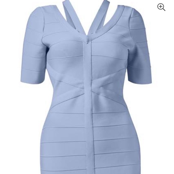 VENUS Bandage Strap Detail Dress ( light blue) - Picture 5 of 6